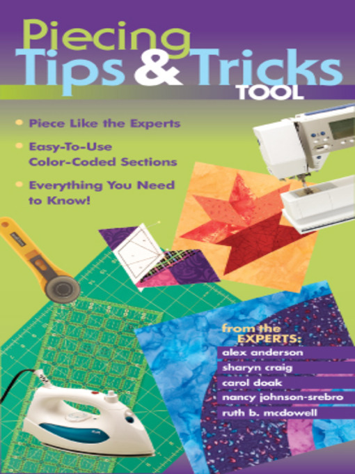 Title details for Piecing Tips & Tricks Tool by Alex Anderson - Available